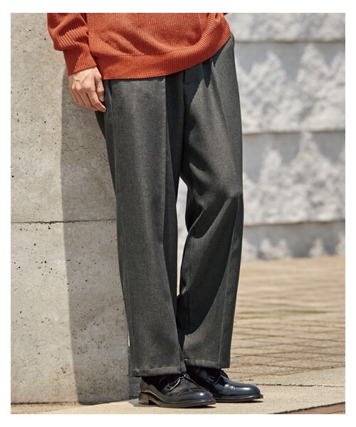 nissen（ニッセン）の「バギースラックス（パンツ・メンズ・杢チャコール/黒・M/L/LL/3L/4L/5L/6L/8L/10L）」の11枚目の写真