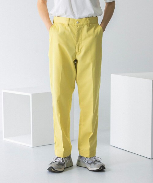 URBAN RESEARCH（アーバンリサーチ）の「JP MADE CHINO TROUSER（チノパンツ・メンズ・YELLOW/SAND BEIGE/KHAKI/BLACK/CHARCOAL・S/M/L/XL）」の6枚目の写真
