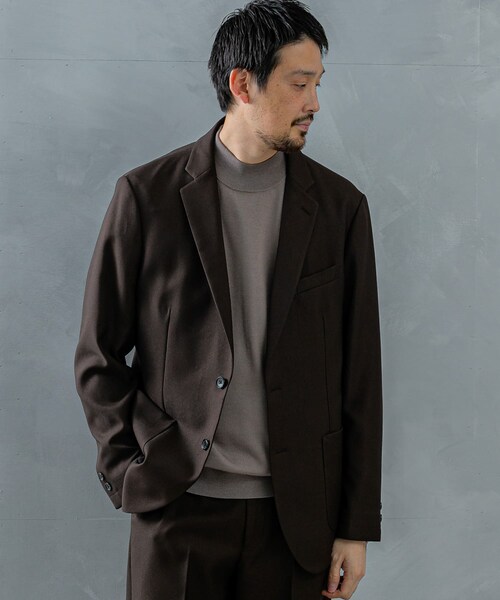 URBAN RESEARCH DOORS(アーバンリサーチドアーズ)の「LIFE STYLE TAILOR ウールライクツイルコンフォータブルジャケット(テーラードジャケット・メンズ・KHAKI/NAVY/BROWN・S/M/L/XL)」の7枚目の写真