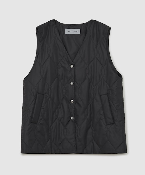 ROPE'（ロペ）の「【Mizuno for ROPE'】ギャザーミドルブルゾン（ブルゾン・レディース・ブラック/ベージュ・36/38）」の15枚目の写真