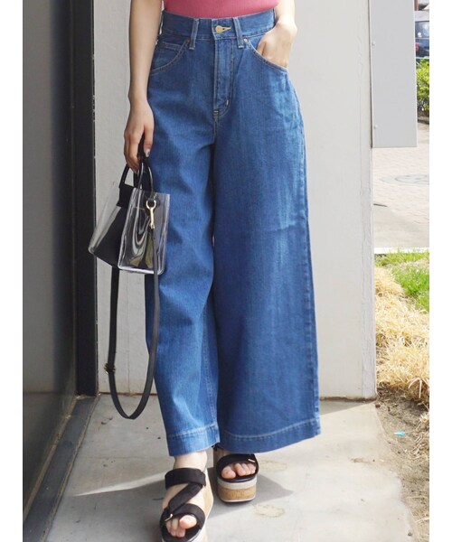 MERCURYDUO(マーキュリーデュオ)の「Lee×MERCURYDUO DENIM WIDE PANTS(その他パンツ・レディース・インディゴ/ブルー・M/S)」の6枚目の写真