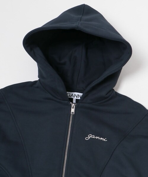 URBAN RESEARCH（アーバンリサーチ）の「GANNI　Heavy Fleece Zip Hoodie（パーカー・レディース・SkyCaptain・S）」の4枚目の写真