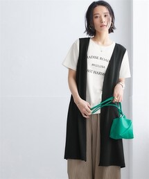 nissen | ジレセットアップ（薄手ジレ+ロゴTシャツ）(Tシャツ/カットソー)