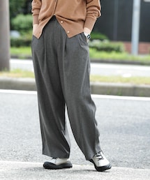 EKAL | タックカーブラインパンツ(その他パンツ)