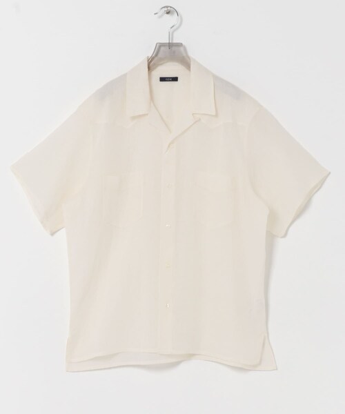 URBAN RESEARCH（アーバンリサーチ）の「YLEVE　C/R VOILE HAND STITCH SHIRTS（シャツ/ブラウス・メンズ・010 BLACK/030 IVORY・4/5）」の6枚目の写真