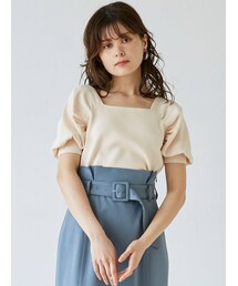 LAGUNAMOON | ギャザースリーブ2WAYニットプルオーバー(ニット/セーター)