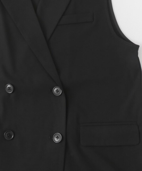 ITEMS URBANRESEARCH（アイテムズ アーバンリサーチ）の「ダブルブレストジレ（ベスト・レディース・CML/BLK・FREE）」の14枚目の写真
