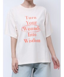 Ungrid | ヴィンテージウォッシュロゴビッグTee(Tシャツ/カットソー)