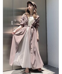 dazzlin | ステッチアートシャツワンピース(ワンピース)