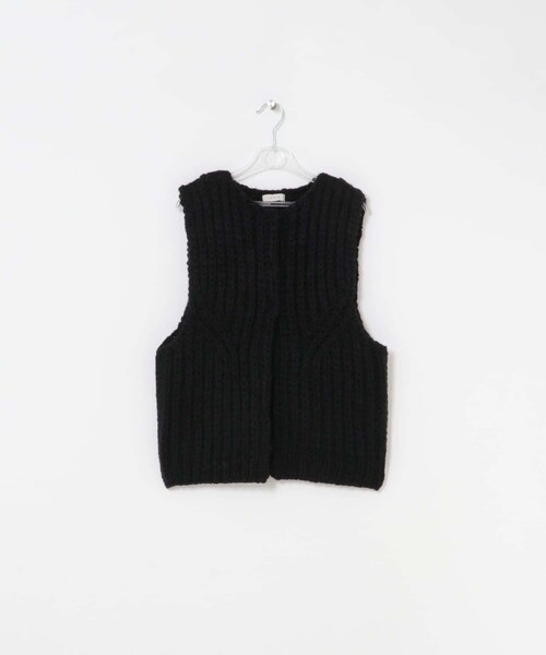 LAATO（ラート）の「hand knit vest（ベスト・レディース・クリーム/インク・FREE）」の14枚目の写真