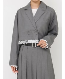 jouetie | ヘムレースショートジャケット【セットアップ対応】(セットアップ)