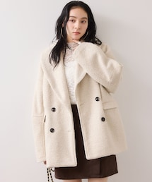 VIS（ビス）の「【WEB限定】カールシャギージャコット（ピーコート・レディース）」
