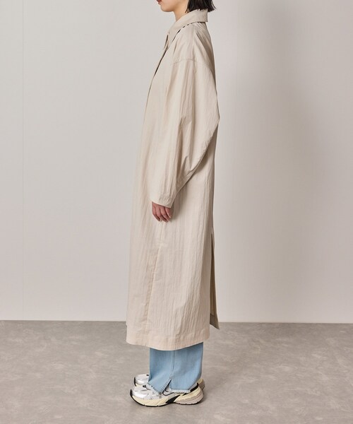 NERGY（ナージー）の「【撥水】ステンカラーロングコート（ステンカラーコート・レディース・ベージュ・F）」の13枚目の写真