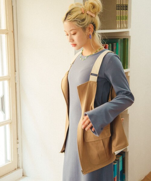 URBAN RESEARCH Sonny Label(アーバンリサーチサニーレーベル)の「Ayakawasakiコラボ2WAYベスト(ベスト・レディース・オフ(ホイップ)/ベージュ(ベイク)/ピンク・FREE)」の18枚目の写真
