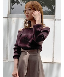 dazzlin | カシュクールニットプルオーバー(ニット/セーター)