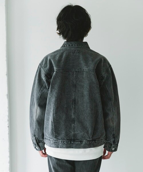URBAN RESEARCH DOORS（アーバンリサーチドアーズ）の「USED 13.3oz デニムジャケット（デニムジャケット・メンズ・INDIGOUSED/BLACK USED・M/L）」の12枚目の写真