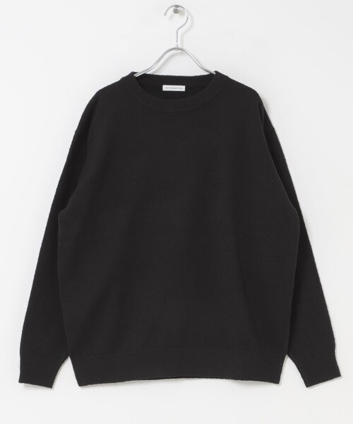 URBAN RESEARCH DOORS(アーバンリサーチドアーズ)の「ミニブークレ クルーネックニット(ニット/セーター・メンズ・BLACK/BROWN/SAX・M/L)」の7枚目の写真