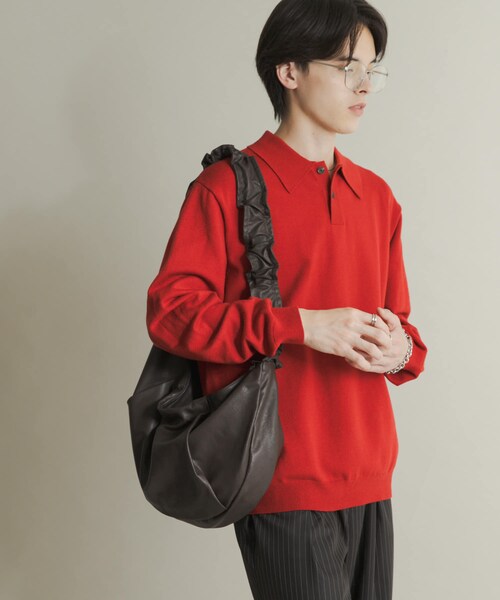 SENSE OF PLACE by URBAN RESEARCH(センスオブプレイスバイアーバンリサーチ)の「コクーンショルダーバッグ(ショルダーバッグ・メンズ・BLACK/BROWN/KHAKI・one)」の15枚目の写真