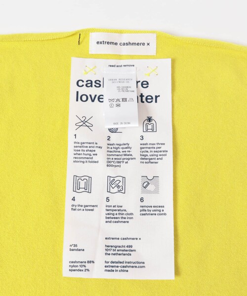 URBAN RESEARCH(アーバンリサーチ)の「Extreme Cashmere bandana(ニット/セーター・レディース・sunny/rosa/raven/felt/heaven/chalk・-)」の16枚目の写真