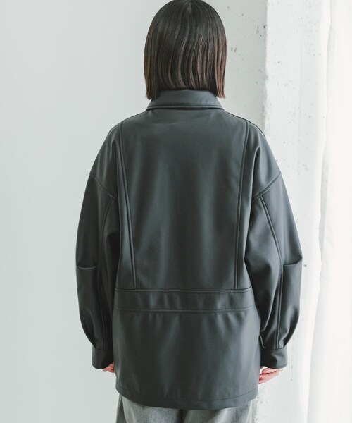 ITEMS URBANRESEARCH（アイテムズ アーバンリサーチ）の「フェイクレザージャケット（その他アウター・レディース・L.BEG/BLK・FREE）」の11枚目の写真