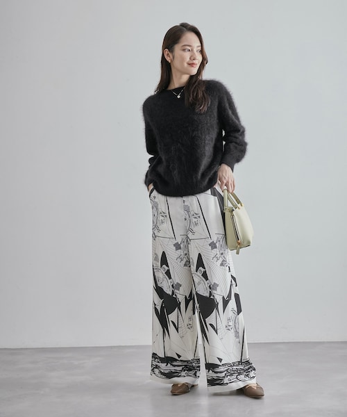 ROPE'（ロペ）の「【一部店舗限定】カシミヤ100％ クルーネックファー