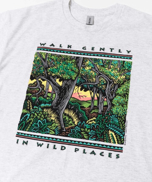 URBAN RESEARCH DOORS（アーバンリサーチドアーズ）の「LIBERTY GRAPHICS　Walk Gently（Tシャツ/カットソー・メンズ・ASH・L/XL）」の7枚目の写真
