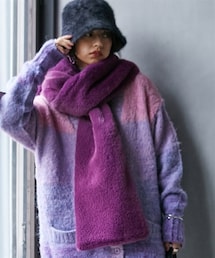 GEVS. | 大きいサイズフェイクファーカラーマフラーGEVS.(マフラー)