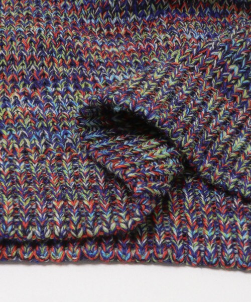 THE GOODLAND MARKET（ザグッドランドマーケット）の「米富繊維　COLORMIX BIG TENJIKU P/O（ニット/セーター・レディース・NAVY/RED・FREE）」の14枚目の写真