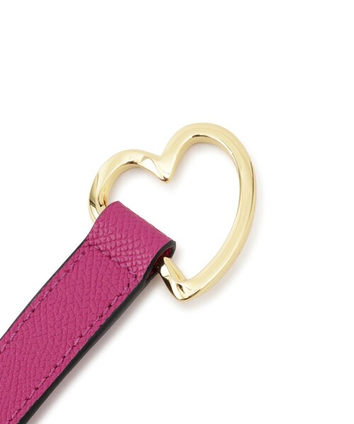 ROPE'（ロペ）の「ハートモチーフ 細ベルト（ベルト・レディース・ブラック/グレー/ローズピンク・F）」の5枚目の写真