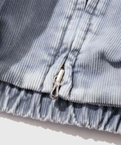ADAM ET ROPE'（アダムエロペ）の「【URU/ウル】COTTON POLYESTER CORDUROY ZIP UP BLOUSON（ブルゾン・メンズ・スミクロ/ネイビー・1/2）」の12枚目の写真