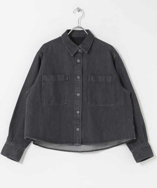 URBAN RESEARCH DOORS(アーバンリサーチドアーズ)の「FORK&SPOON ペーパーブレンドデニムシャツ(シャツ/ブラウス・レディース・BLUE/BLACK・1)」の11枚目の写真