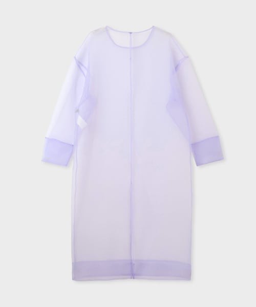 ROPE'(ロペ)の「【near.nippon(ニアー ニッポン)】SHEER DRESS|レイヤードドレス(ワンピース・レディース・ラベンダー/ブラック・F)」の5枚目の写真