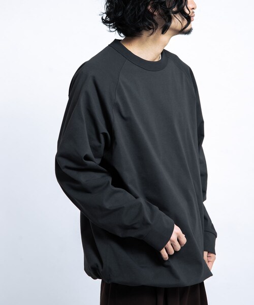 EKAL（エカル）の「DRY OUT BALLOON FIT LONG-SLEEVE T-shirts（Tシャツ/カットソー・メンズ・ホワイト/ネイビー/チャコール・M/L）」の16枚目の写真