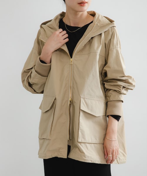 URBAN RESEARCH（アーバンリサーチ）の「コットンナイロンマウンテンパーカー（マウンテンパーカー・レディース・BLACK/CHARCOAL/BEIGE・FREE）」の3枚目の写真