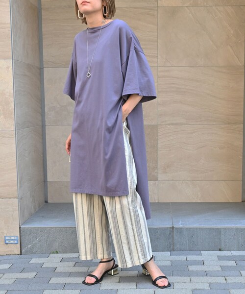 Sheson(シーズン)の「Sheson(シーズン) ディープサイドスリット カットワンピース(ワンピース・レディース・ブラック/カーキ/キャメル/ホワイト/ベリーペリ/グレーベージュ/ブラウン/モカ/テラコッタオレンジ/ダークグリーン/ミルクティベージュ・FREE)」の15枚目の写真