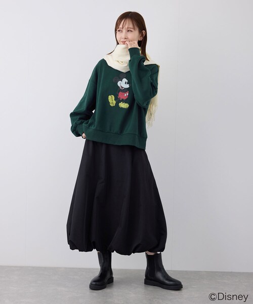 ROPE' PICNIC（ロペピクニック）の「MICKEY MOUSE/プリントスウェット（スウェット・レディース・キナリ/グリーン・38）」の16枚目の写真