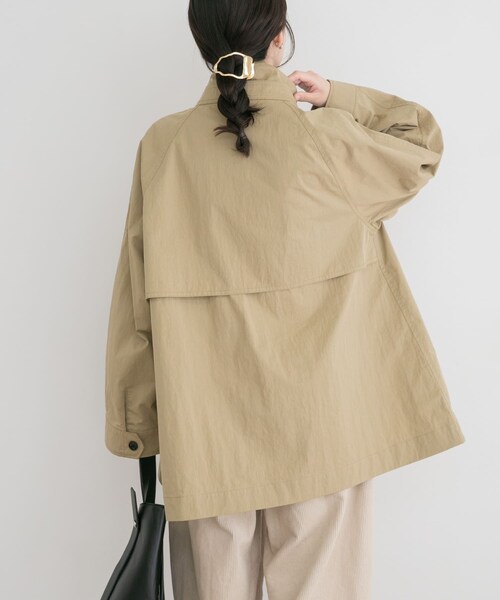 ITEMS URBANRESEARCH(アイテムズ アーバンリサーチ)の「テントラインハーフコート(テーラードジャケット・レディース・SAND/SAGE・Free)」の20枚目の写真
