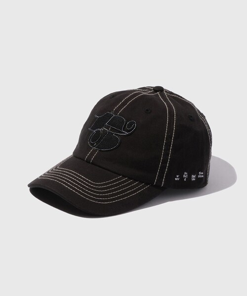 ADAM ET ROPE'(アダムエロペ)の「【BAL/バル】COTTON 6-PANEL HAT(キャップ・メンズ・ブラック/グレー・F)」の1枚目の写真