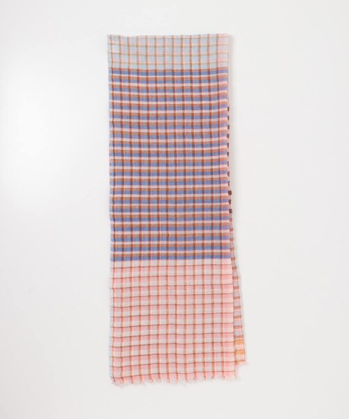 かぐれ（カグレ）の「Khadi&co　LINEN COTTON STOLE（ストール/ショール・レディース・GRYCK/PKCK・Free）」の9枚目の写真