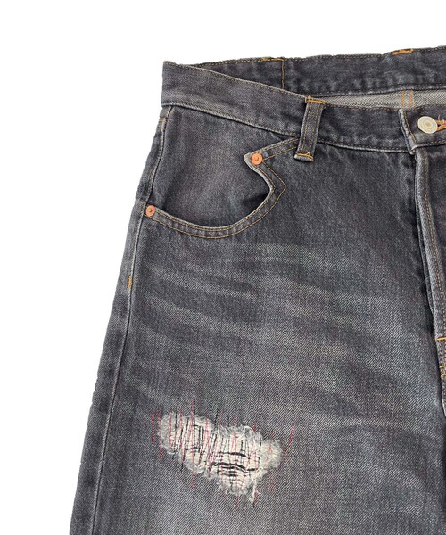 ADAM ET ROPE'（アダムエロペ）の「【RICE NINE TEN/ライス ナイン テン】 LOVELY JEANS（デニムパンツ・メンズ・ブラック系/ブルー系・1/3）」の6枚目の写真