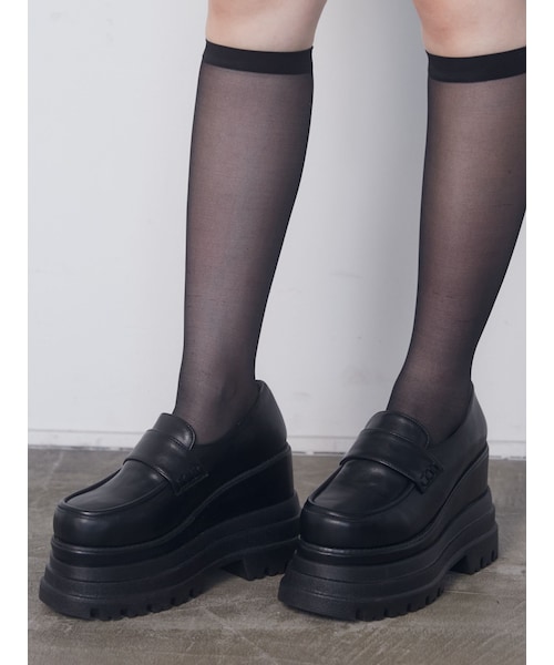 EMODA（エモダ）の「タンクヒールローファー（パンプス・レディース・アイボリー/ブラック・L/M/S）」の14枚目の写真