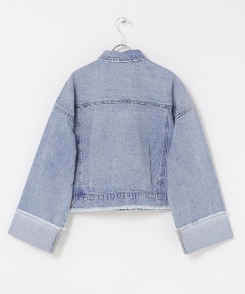 SENSE OF PLACE by URBAN RESEARCH（センスオブプレイスバイアーバンリサーチ）の「ロールアップデニムジャケット（デニムジャケット・レディース・ONE WASH/L.INDIGO・One）」の12枚目の写真