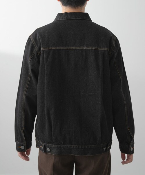 ITEMS URBANRESEARCH（アイテムズ アーバンリサーチ）の「DENIM JACKET TYPE 2nd（デニムジャケット・メンズ・IDG BLU/BLK・M/L）」の4枚目の写真