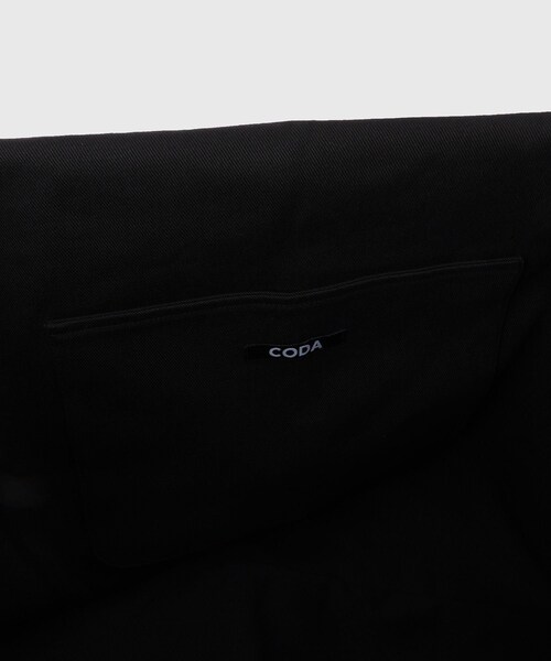 ADAM ET ROPE'（アダムエロペ）の「【CODA/コーダ】BLACK CANVAS WASHED DISTRESSED CROSS OVER BAG（ショルダーバッグ・メンズ・ブラック・F）」の8枚目の写真