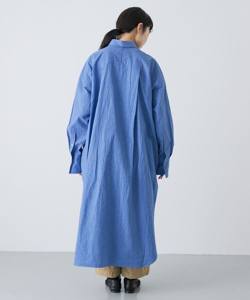 かぐれ（カグレ）の「ワイドシャツワンピース（ワンピース・レディース・BLUE/L/BEIGE・Free）」の12枚目の写真