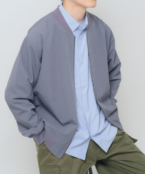 ITEMS URBANRESEARCH(アイテムズ アーバンリサーチ)の「TRストレッチ ジップアップブルゾン(ブルゾン・メンズ・BLK/GRY/BEG・M/L)」の2枚目の写真