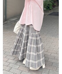 Ungrid | チェックボリュームマキシスカート(スカート)
