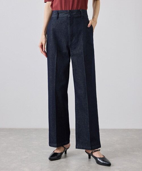 ROPE' PICNIC(ロペピクニック)の「ベルト付ストレートワイドデニムパンツ(デニムパンツ・レディース・ネイビー/ブルー・L/M/S/XL/XS)」の19枚目の写真