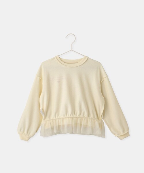 ROPE' PICNIC（ロペピクニック）の「【KIDS/キッズ】裾チュール裏毛プルオーバー（スウェット・キッズ・ブラック/キナリ・L/M/S）」の20枚目の写真
