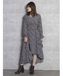 dazzlin | 小花プリントフィッシュテールワンピース(ワンピース)